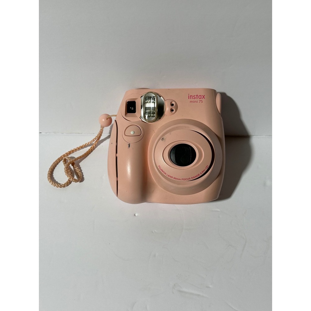 Fujifilm Instax Mini 7S Instant Camera - Pink  untested flawed for parts only